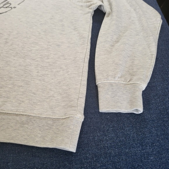 Anthropologie Light Grey Sweatshirt Saddle Up Rope Graphic Crewneck XL - Picture 3 of 10